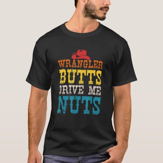 Wrangler Butts drijft me op appels T-shirt (Voorkant)