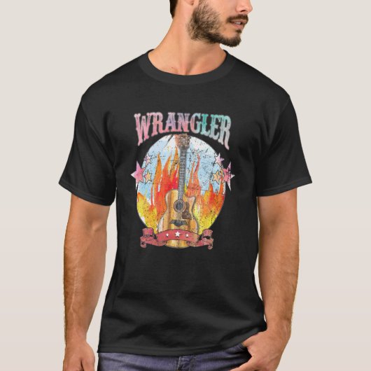  Wrangler Guitar Tour Musical Live T-shirt (Voorkant)