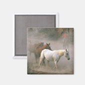 Wrangler met paarden magneet (Voorkant / Achterkant)
