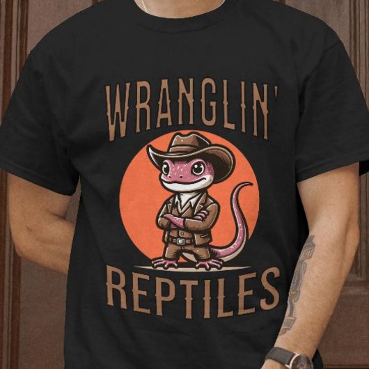 Wranglin' Reptiles Hagedis Cowboy T-shirt