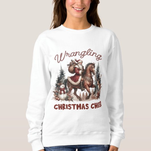 Wrangling Christmas Cheer Sweatshirt (Voorkant)