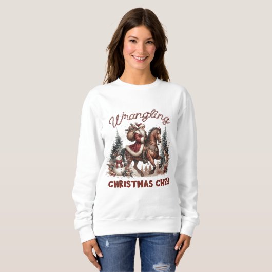 Wrangling Christmas Cheer Sweatshirt (Voorkant volledig)