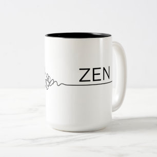 Wrap-Around Chaos naar Zen Tweekleurige Koffiemok