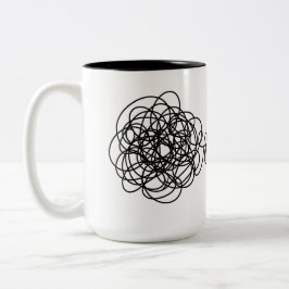 Wrap-Around Chaos naar Zen Tweekleurige Koffiemok