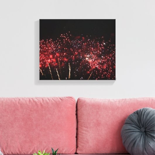 Wrap Fireworks/Canvas Canvas Afdruk (Insitu (Woonkamer))