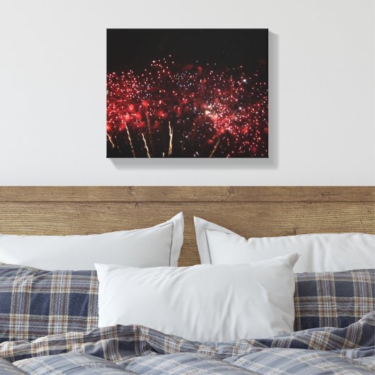 Wrap Fireworks/Canvas Canvas Afdruk (Insitu (Slaapkamer))