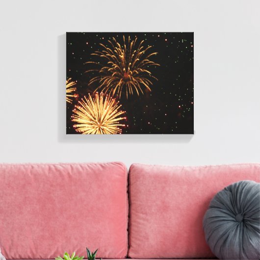 Wrap Fireworks/Canvas Canvas Afdruk (Insitu (Woonkamer))