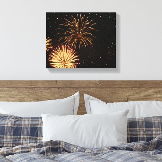 Wrap Fireworks/Canvas Canvas Afdruk (Insitu (Slaapkamer))