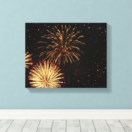 Wrap Fireworks/Canvas Canvas Afdruk (Insitu (Houten vloer))