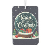 Wrap It Up Het is Kerstmis Sneeuw Wereldbol Ontwer Luchtverfrisser (Achterkant)