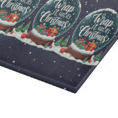 Wrap It Up Het is Kerstmis Sneeuw Wereldbol Ontwer Snijplank (Hoek)