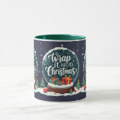 Wrap It Up It’s Christmas Snow Globe Design Mok (Midden)