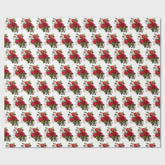Wrap je liefde in Rozen Cadeaupapier (Vlak)