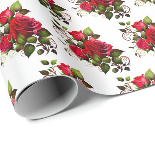 Wrap je liefde in Rozen Cadeaupapier (Rol Hoek)