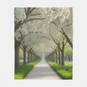 Wrap Jezelf In Bloesem - Witte Boogschieten Fleece Deken (Voorkant)