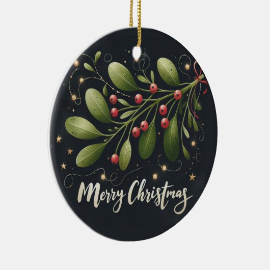 Wrap jezelf in liefde Kerstmis Keramisch Ornament (Rechts)