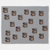 "Wrap jezelf in warmte, liefde en troost." Fleece Deken (Voorkant (Horizontaal))