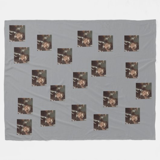 "Wrap jezelf in warmte, liefde en troost." Fleece Deken (Voorkant (Horizontaal))