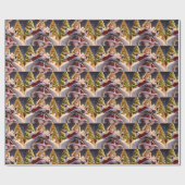 Wrap & Konijnenbroodje: Feestelijke Anime Konijn K Cadeaupapier (Vlak)