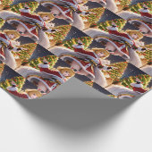 Wrap & Konijnenbroodje: Feestelijke Anime Konijn K Cadeaupapier (Hoek)