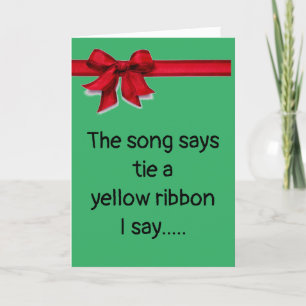 WRAP RED RIBBON ROND U BIJ CHRISTMAS MET LIEFDE  FEESTDAGEN KAART
