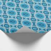 Wrap van de weduwen-voor-Giving (Blauwgroen) Gift Cadeaupapier (Hoek)