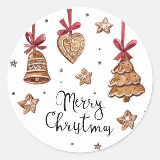 Wrap your gifts with joy this holiday season! ronde sticker (Voorkant)