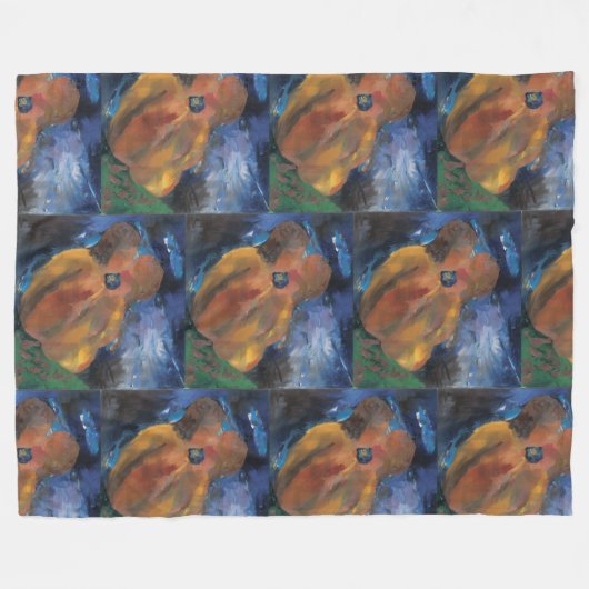 Wrap yourself in a Kiss Fleece Deken (Voorkant (Horizontaal))