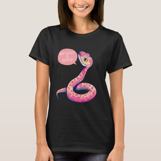 Wrap Yourself in Adventure Funny Quote Cute Cartoo T-shirt (Voorkant)