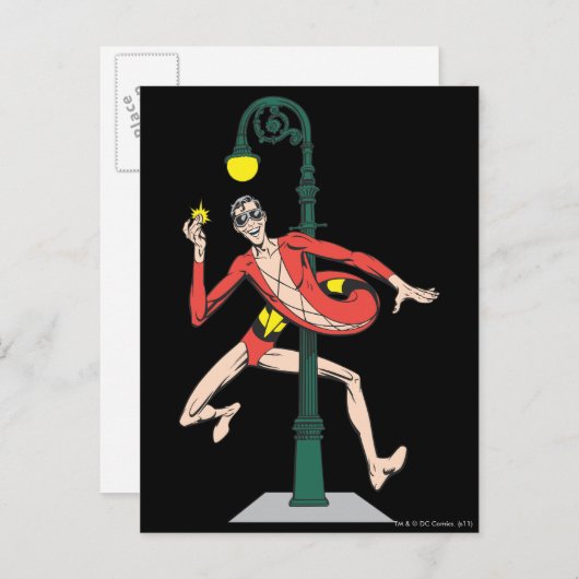 Wraplamp met plastic Man Briefkaart (Voorkant / Achterkant)