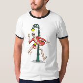 Wraplamp met plastic Man T-shirt (Voorkant)