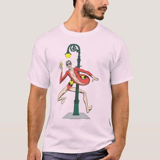 Wraplamp met plastic Man T-shirt (Voorkant)