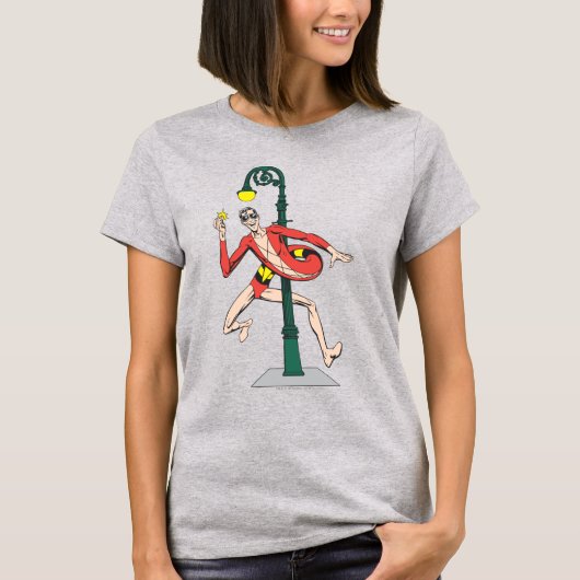 Wraplamp met plastic Man T-shirt (Voorkant)