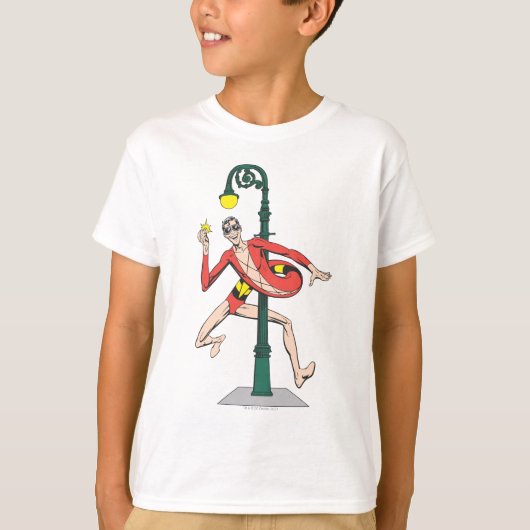 Wraplamp met plastic Man T-shirt (Voorkant)
