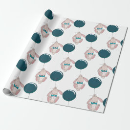 Wrappapier voor ballonBaby showers Cadeaupapier