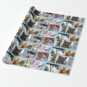 Wrappapier voor kerstkatten cadeaupapier (Uitgerold)