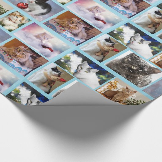Wrappapier voor kerstkatten cadeaupapier (Hoek)