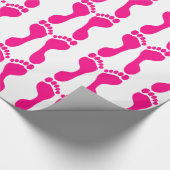 Wrappapier voor Prints van voet Cadeaupapier (Hoek)