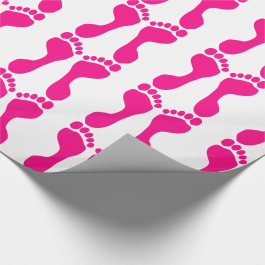 Wrappapier voor Prints van voet Cadeaupapier (Hoek)
