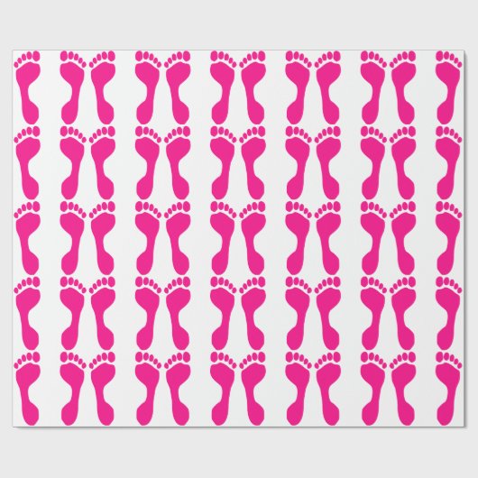 Wrappapier voor Prints van voet Cadeaupapier (Vlak)