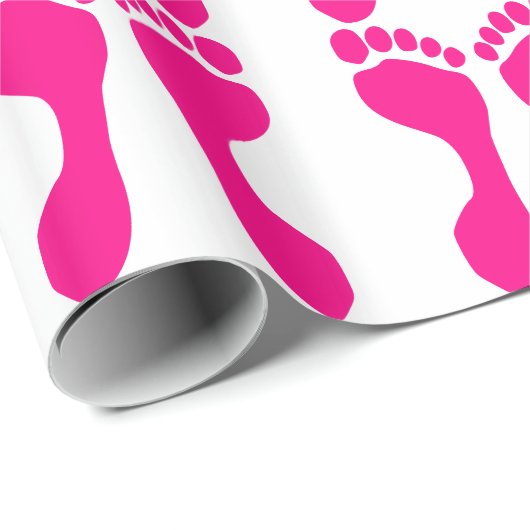 Wrappapier voor Prints van voet Cadeaupapier (Rol Hoek)