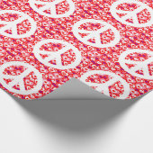 Wrappapier voor Valentijnsdag-hartwedstrijkbord Cadeaupapier (Hoek)