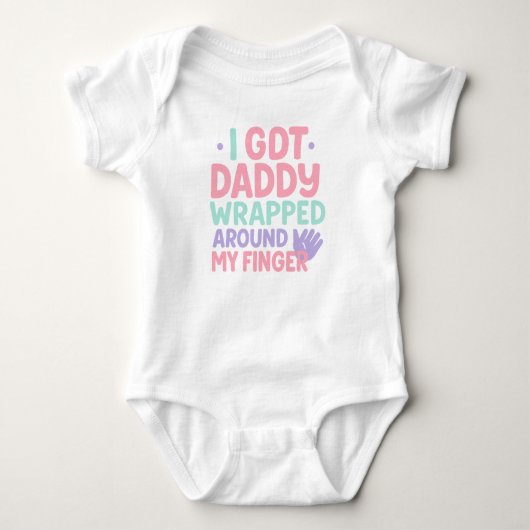 Wrapped Around My Finger - Sweet Baby Quote voor D Romper (Voorkant)