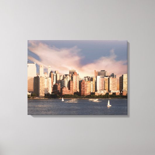 Wrapped Canvas NYC Lower Manhattan Skyline (Voorkant)