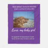 Wrapped in Her Gentle Light Fleece Deken (Voorkant)