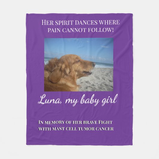 Wrapped in Her Gentle Light Fleece Deken (Voorkant)