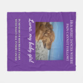 Wrapped in Her Gentle Light Fleece Deken (Voorkant (Horizontaal))