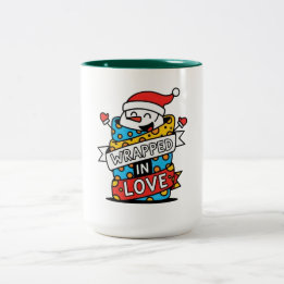 Wrapped in Love Christmas Tweekleurige Koffiemok