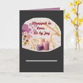  Wrapped in Love, Lit by Joy | Heartfelt Christmas Kaart (Gele Bloem)