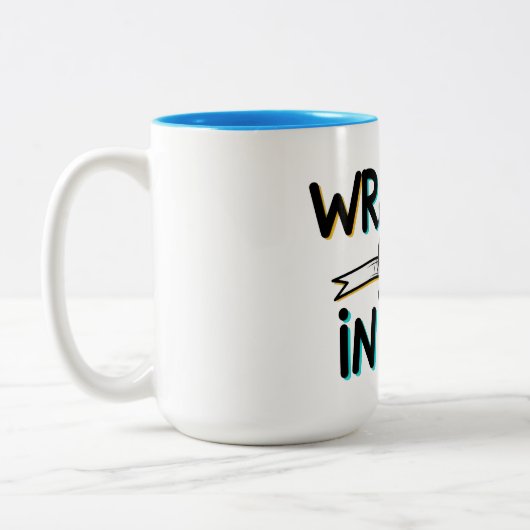 Wrapped in Love Tweekleurige Koffiemok (Links)